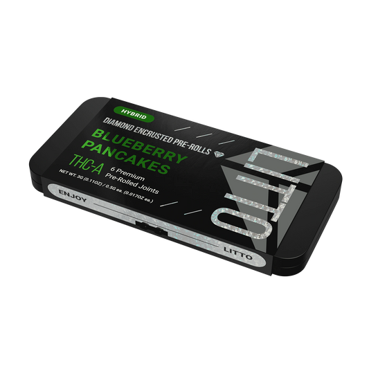 THC-A - Diamond Encrusted Pre-rolls - Hybrid - Blueberry Pancakes