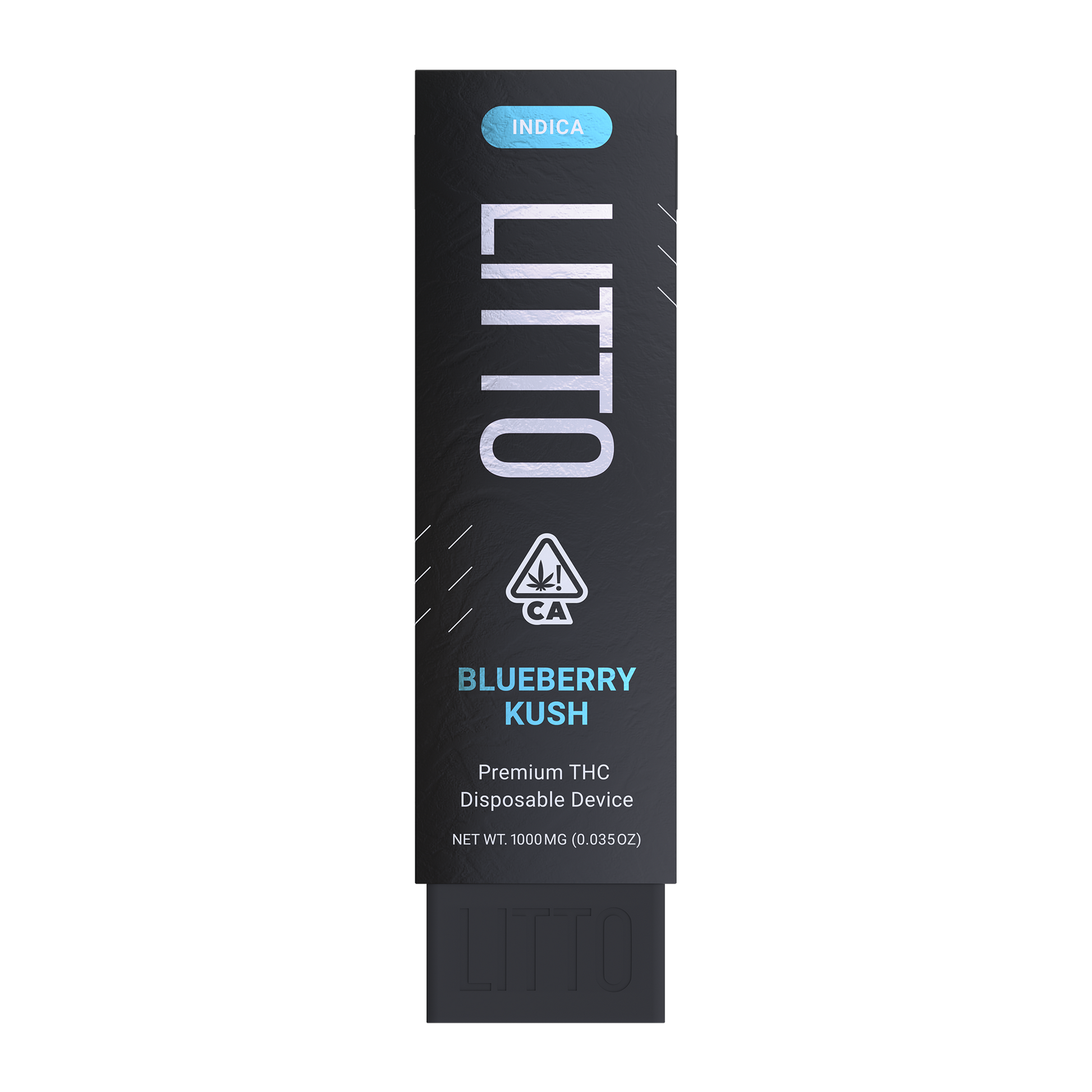 Litto Disposable Vape Pen - Indica 1000mg - Blueberry Kush