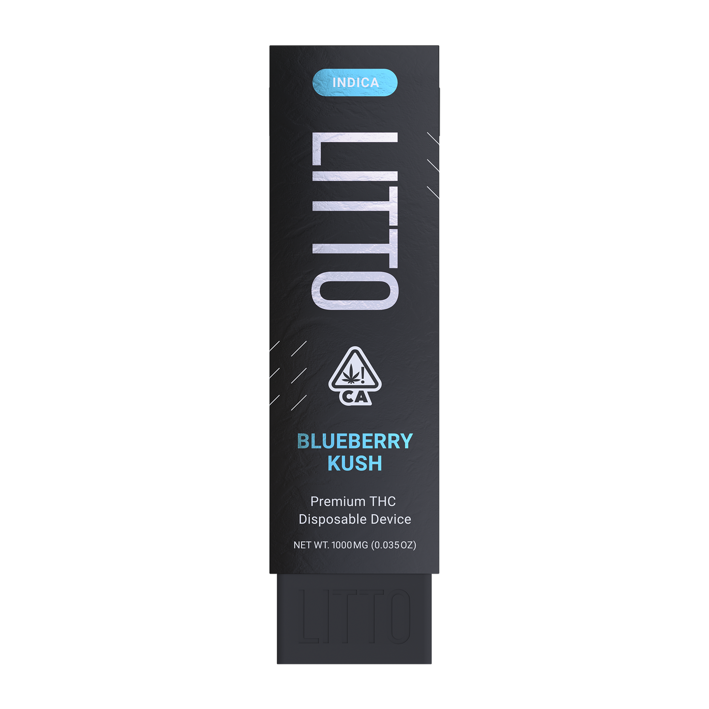 Litto Disposable Vape Pen - Indica 1000mg - Blueberry Kush