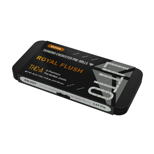 THC-A - Diamond Encrusted Pre-rolls - Sativa - Royal Flush
