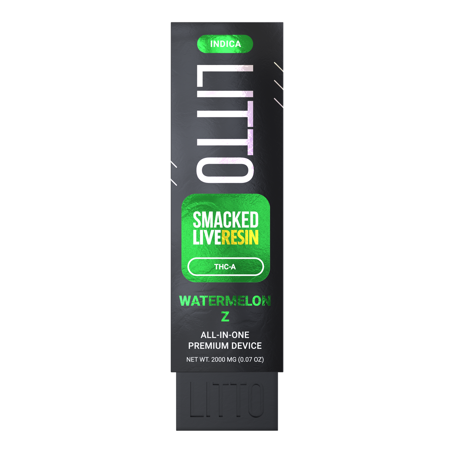 All-In-One Device - SMACKED - Indica - Live Resin THCA - Watermelon Z - 2G