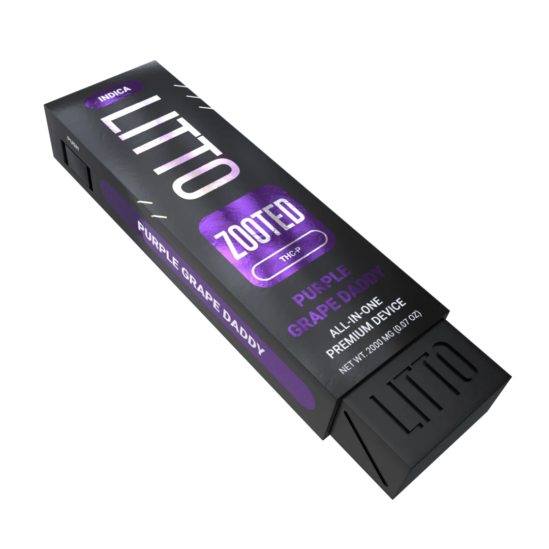 All-in-One Device - ZOOTED - Indica - THC-P - Purple Grape Daddy - 2G