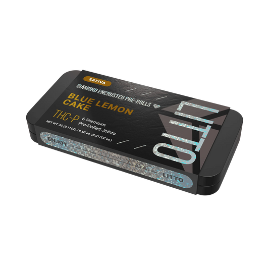 THC-P - Diamond Encrusted Pre-rolls - Sativa - Blue Lemon Cake