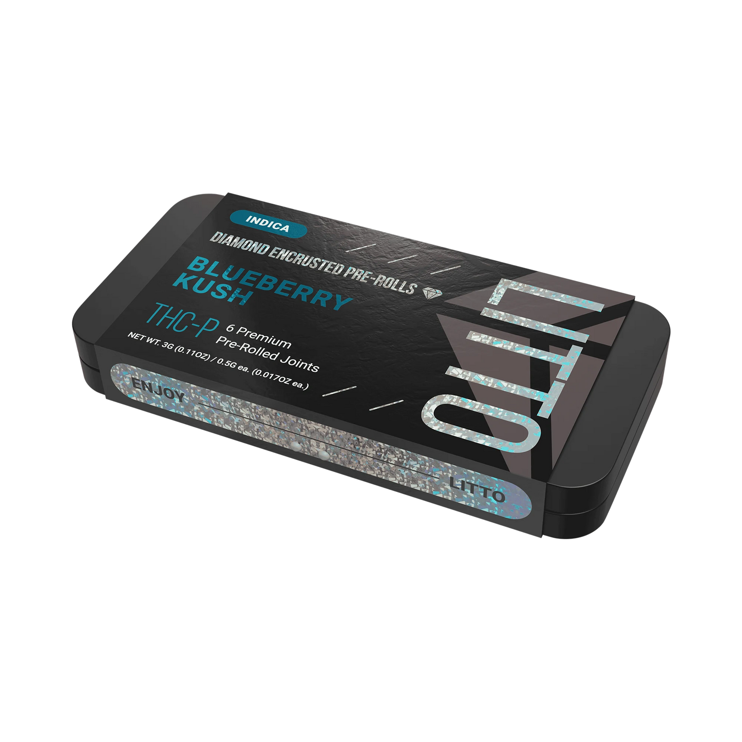 THC-P - Diamond Encrusted Pre-rolls - Indica - Blueberry Kush