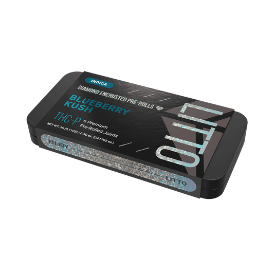 THC-P - Diamond Encrusted Pre-rolls - Indica - Blueberry Kush