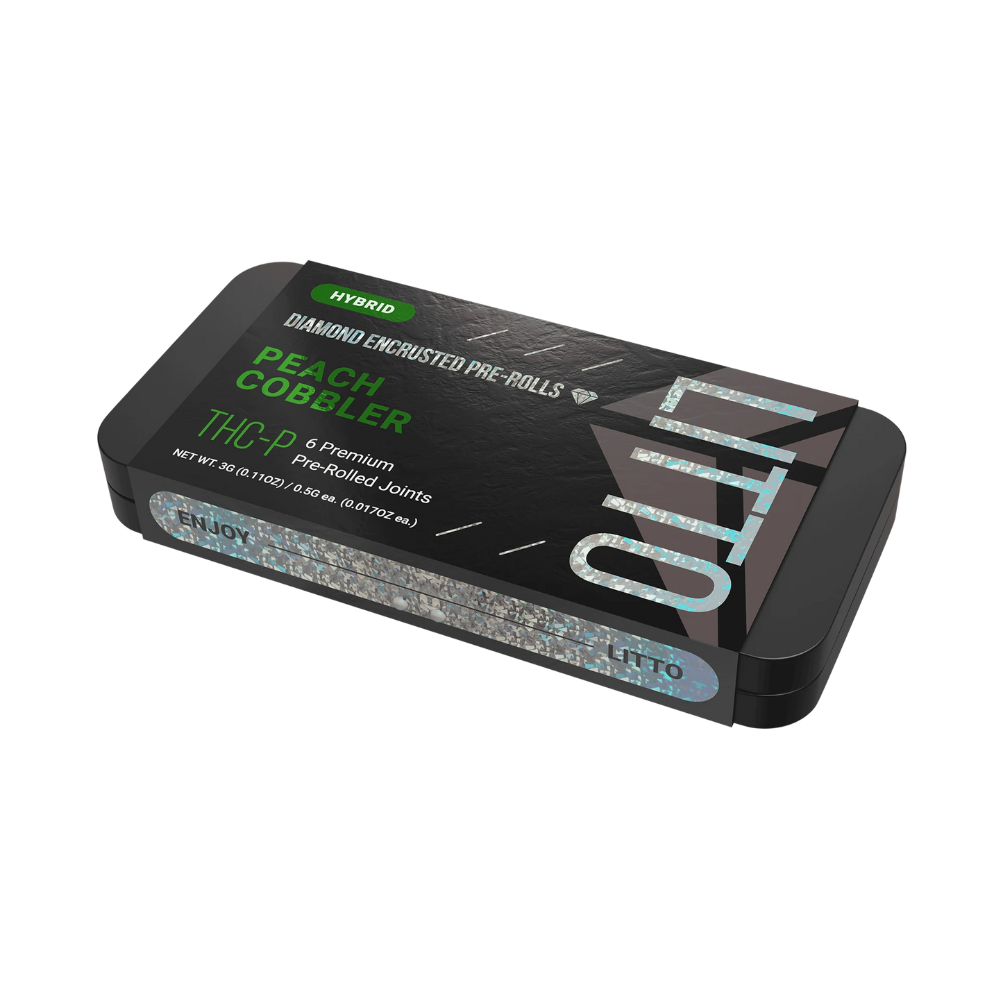 THC-P - Diamond Encrusted Pre-rolls - hybrid - Peach Cobbler