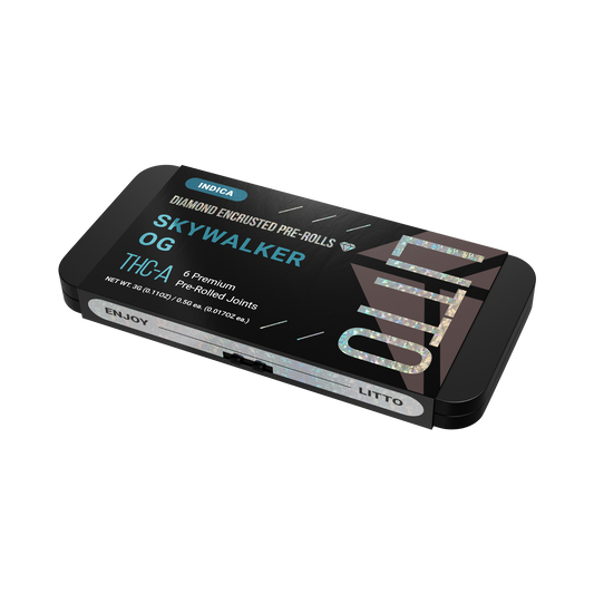 THC-A-Diamond Encrusted Pre-rolls - Indica - Skywalker OG