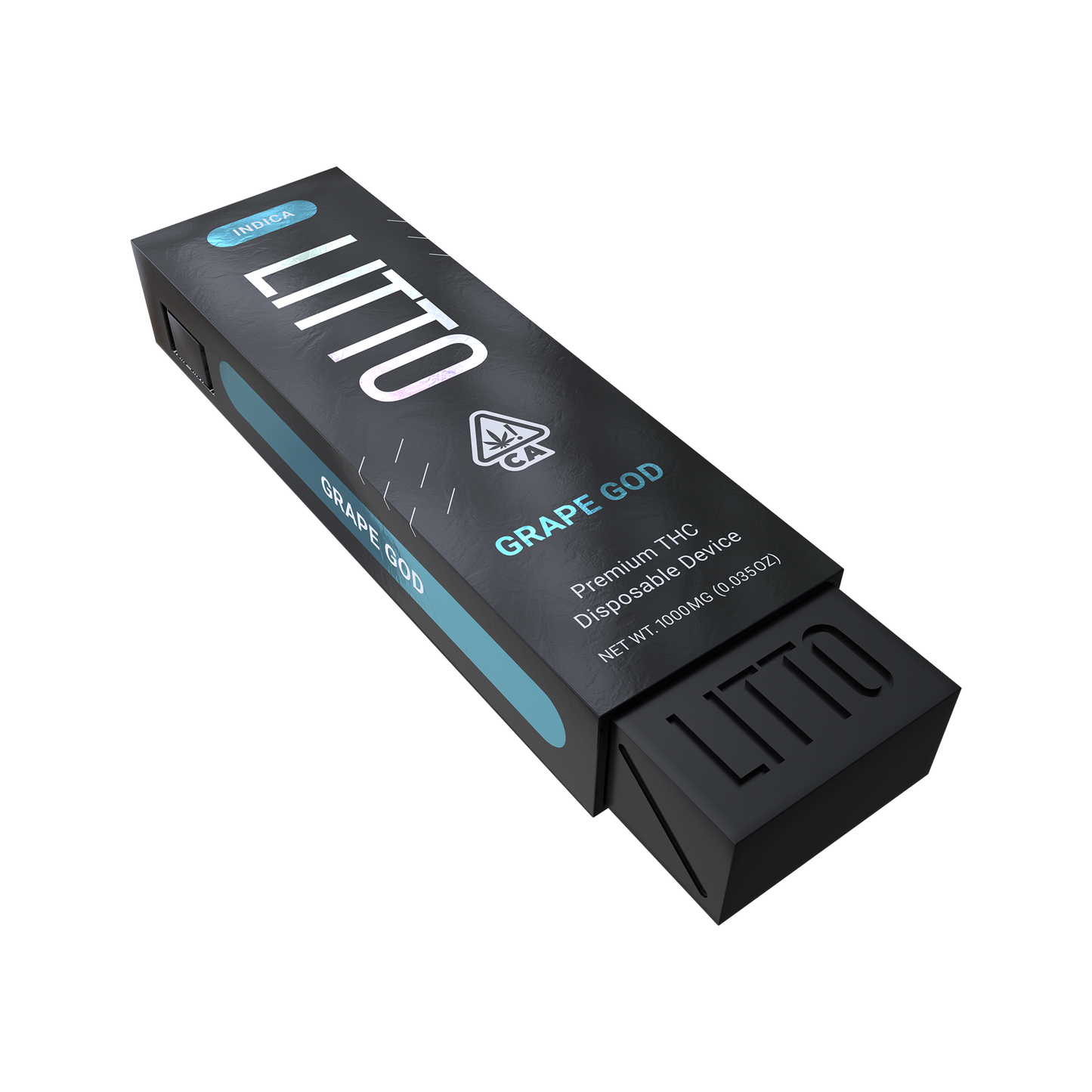 Litto Disposable Vape Pen - Indica 1000mg - Grape God