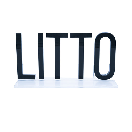 PROMO - LITTO Acrylic Black Logo (Small)