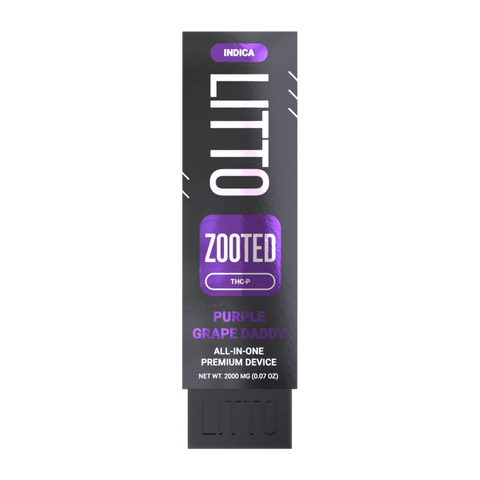 All-in-One Device - ZOOTED - Indica - THC-P -  Purple Grape Daddy - 2G